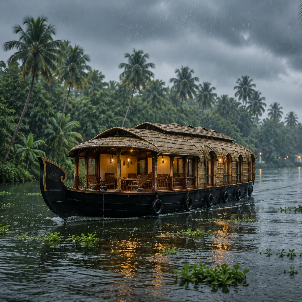 Monsoon Tourist Places in Kerala: Is a Houseboat Worth It?