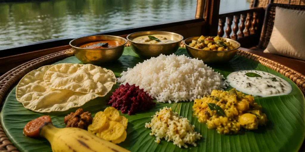 kerala houseboat food